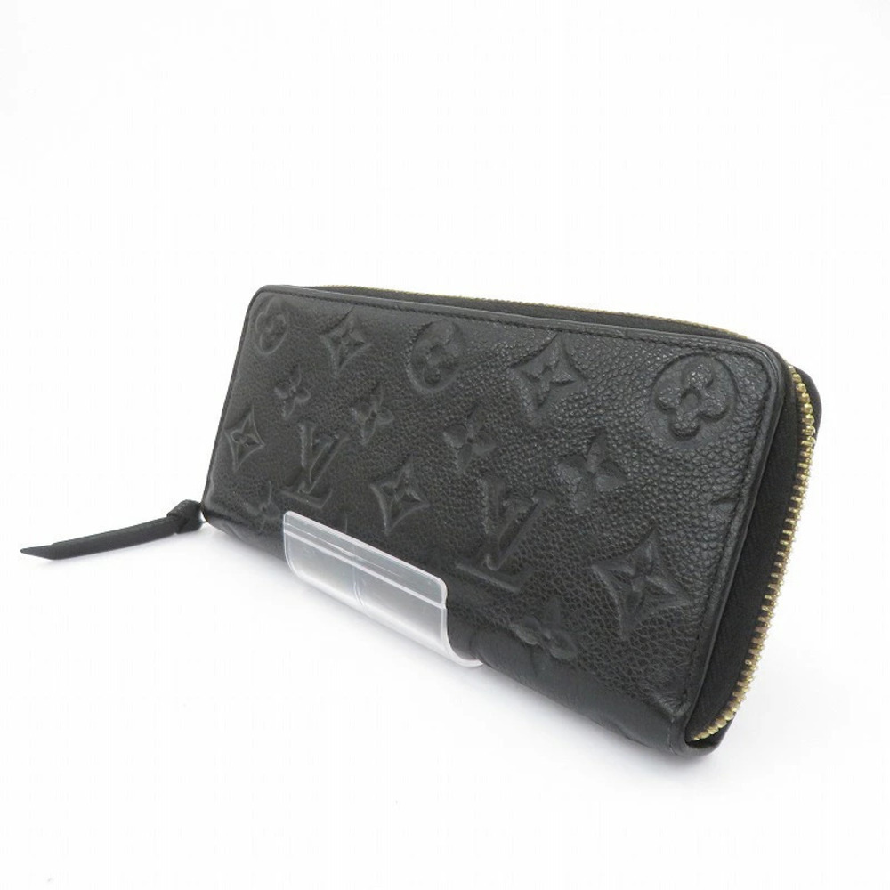 LOUIS VUITTON Monogram Empreinte Portefeuille Clemence Long Wallet Black